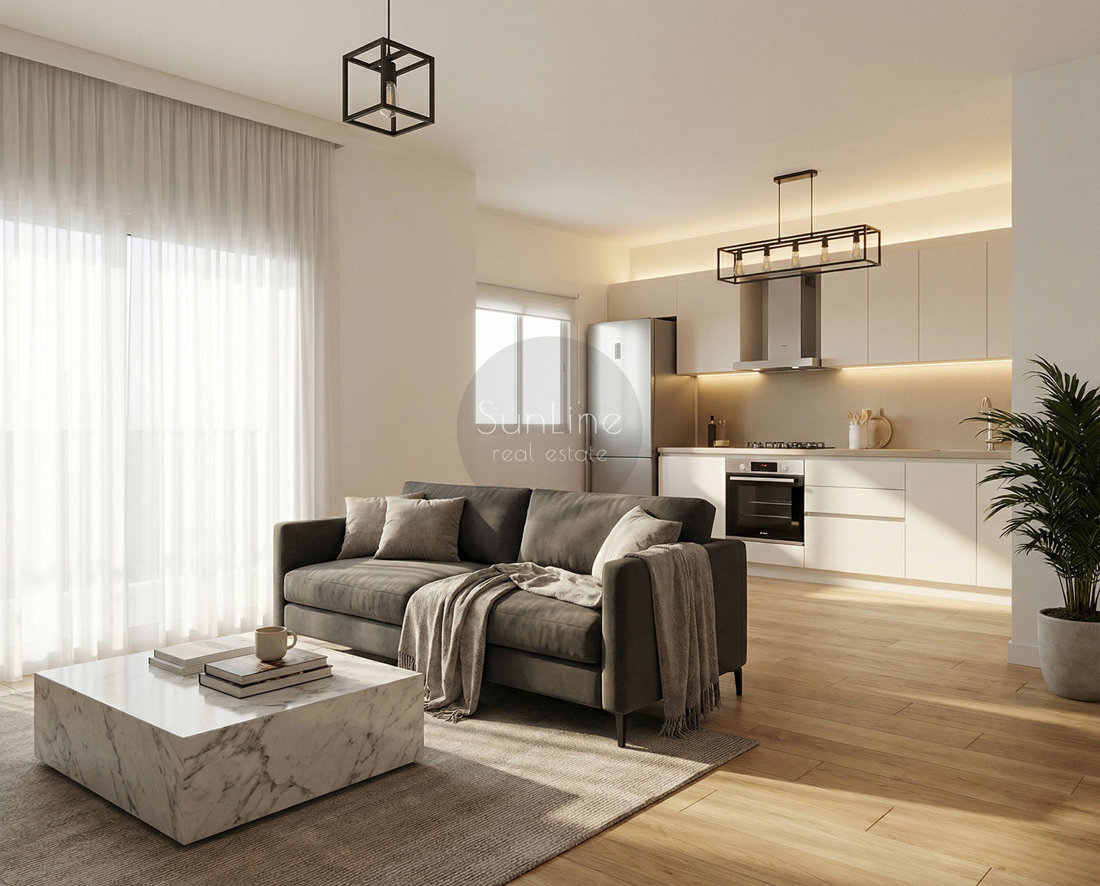 Светлая квартира в тихом и спокойном районе