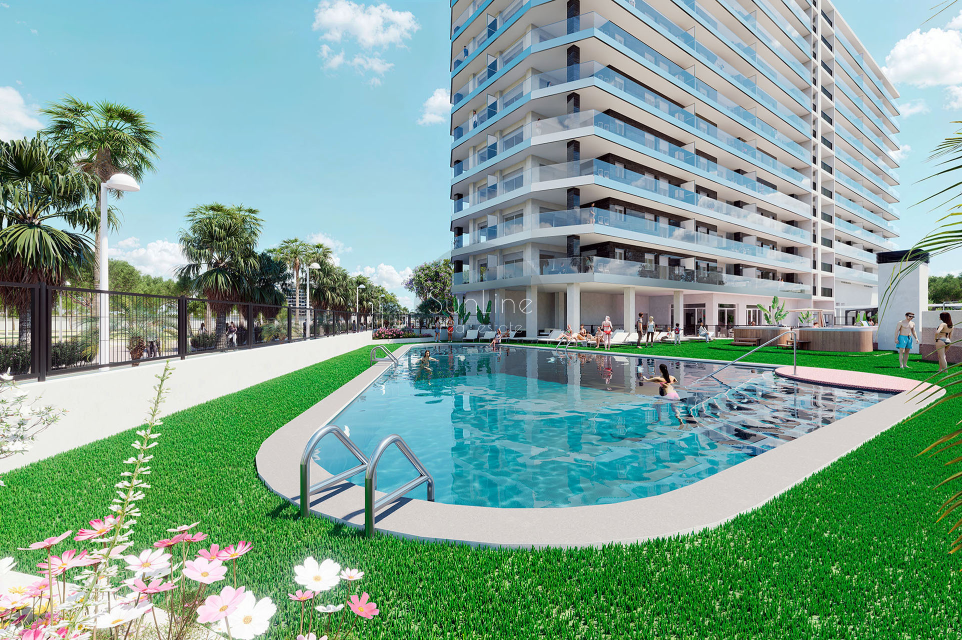 Современный новострой на первой линии Средиземного моря