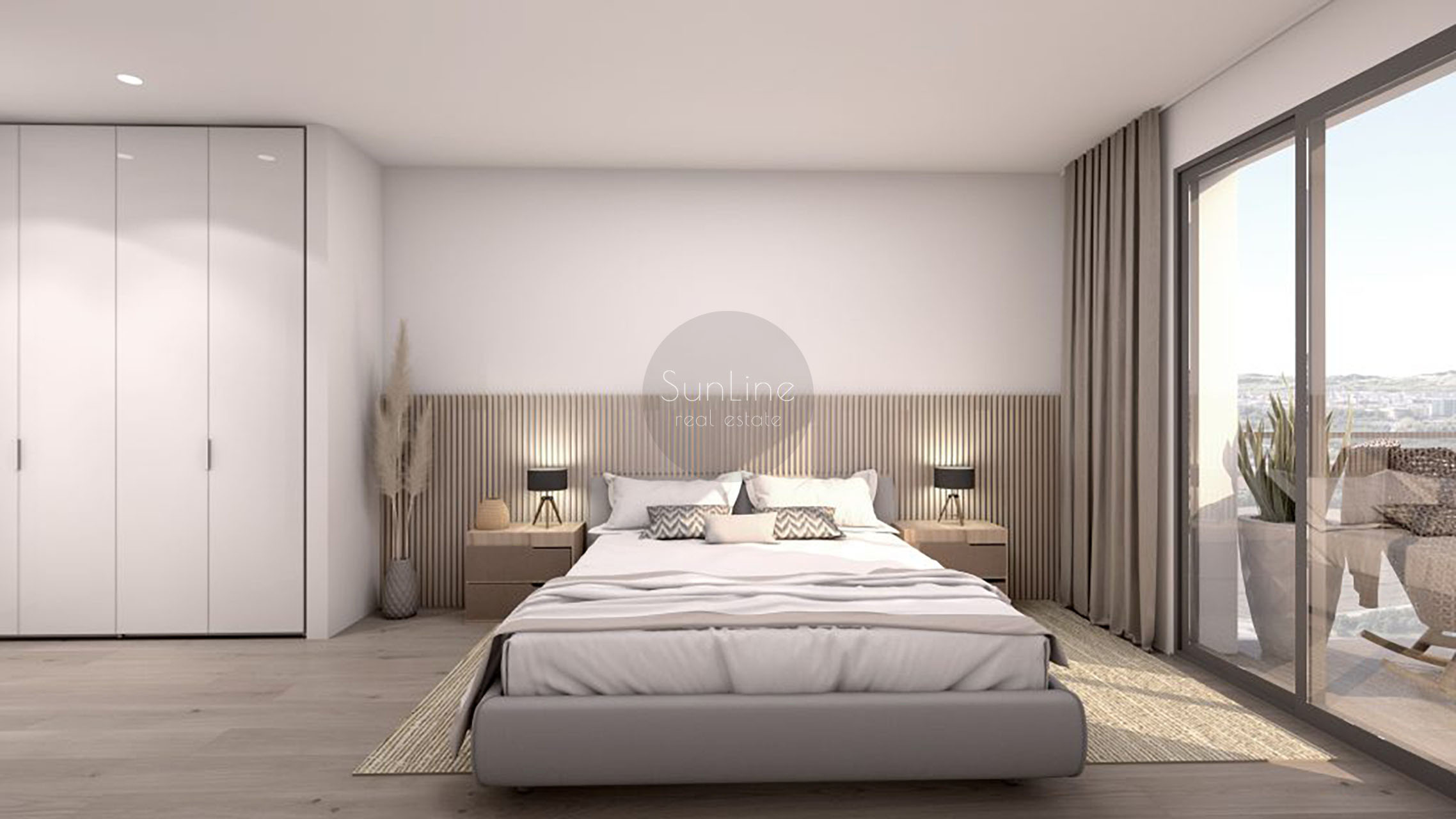 Penthouses in a new residential complex