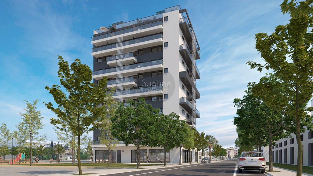 Penthouses in a new residential complex