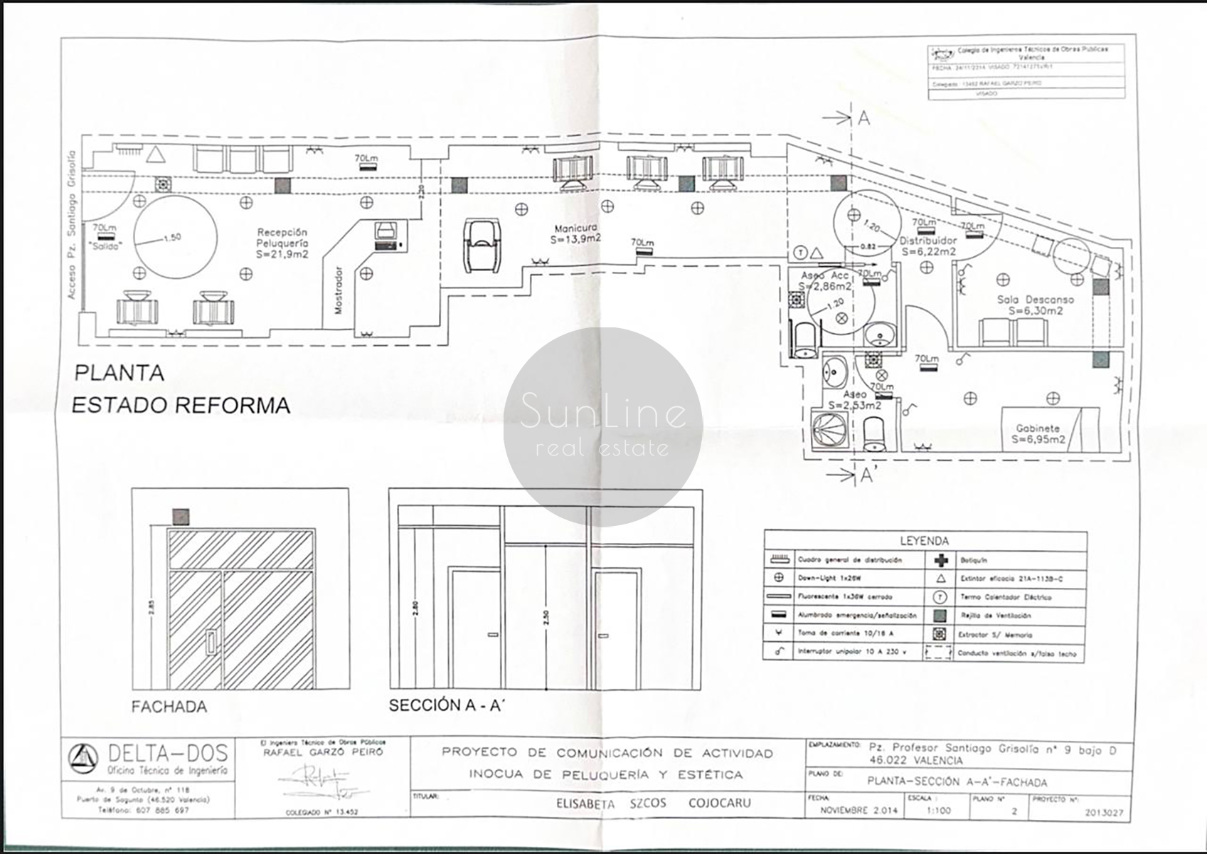 Sale of a ready-made business with a Peluquería y Estética license in 5 minutes from the metro