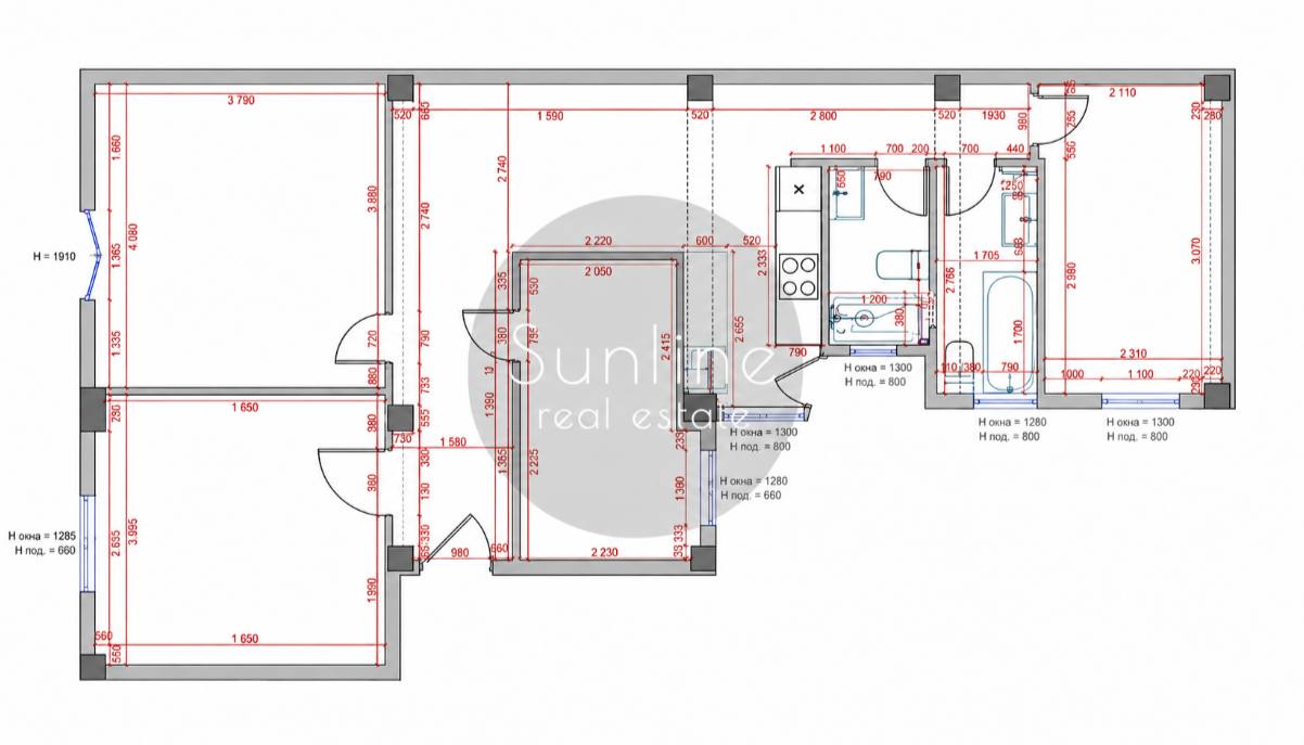 Продаж світлої мебльованої квартири 90 м² з 4 спальнями після ремонту в Patraix