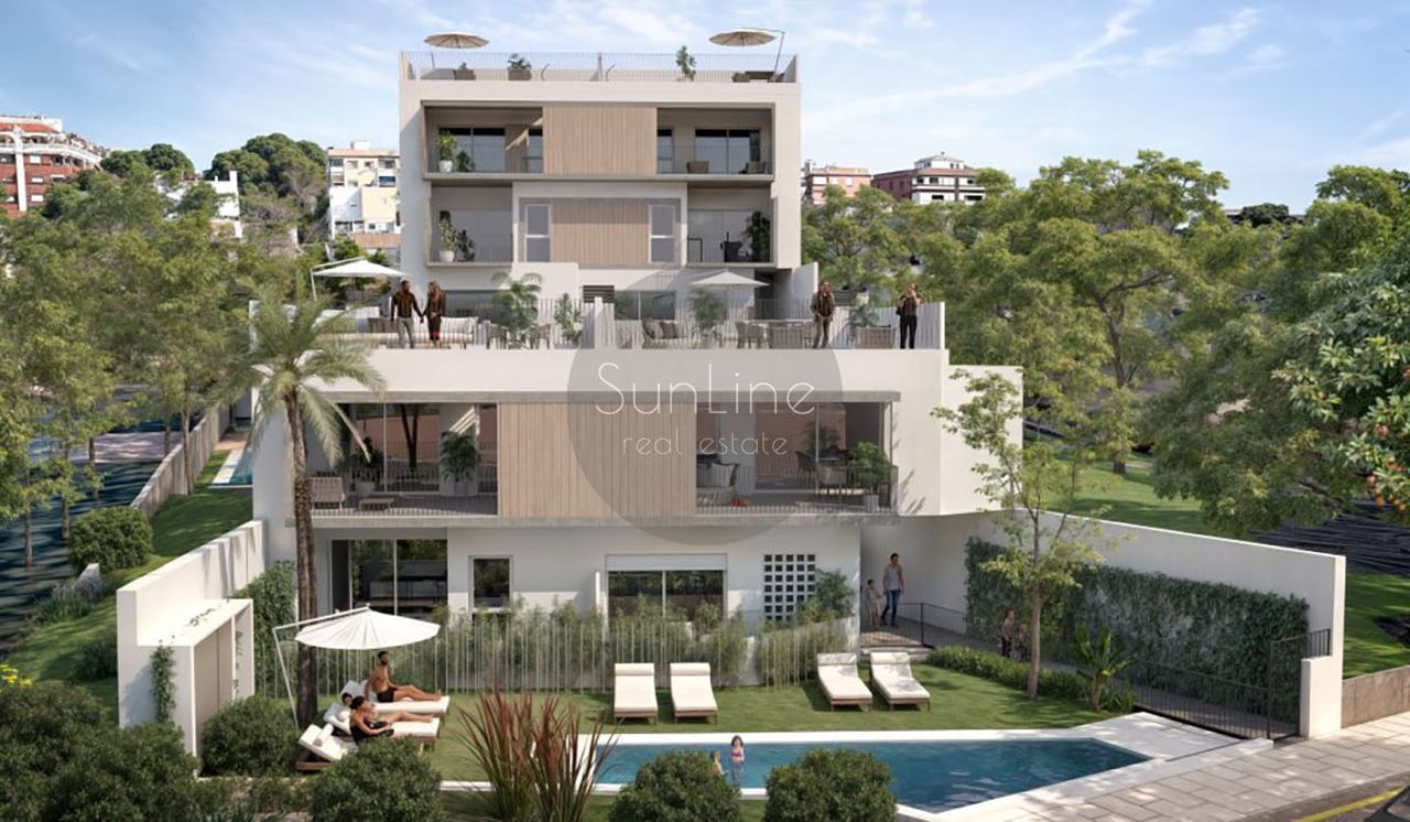 Sale of a modern two-bedroom apartment with quality finishing in Paterno