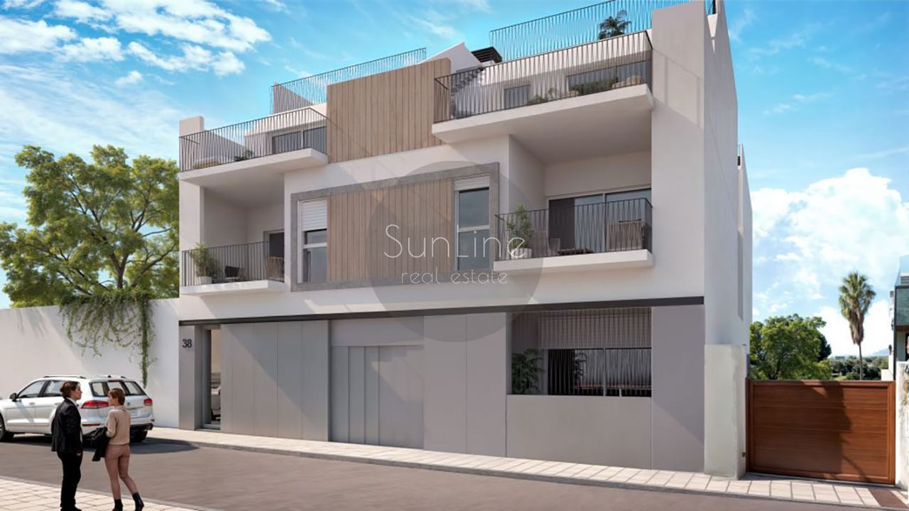 Sale of a modern two-bedroom apartment with quality finishing in Paterno
