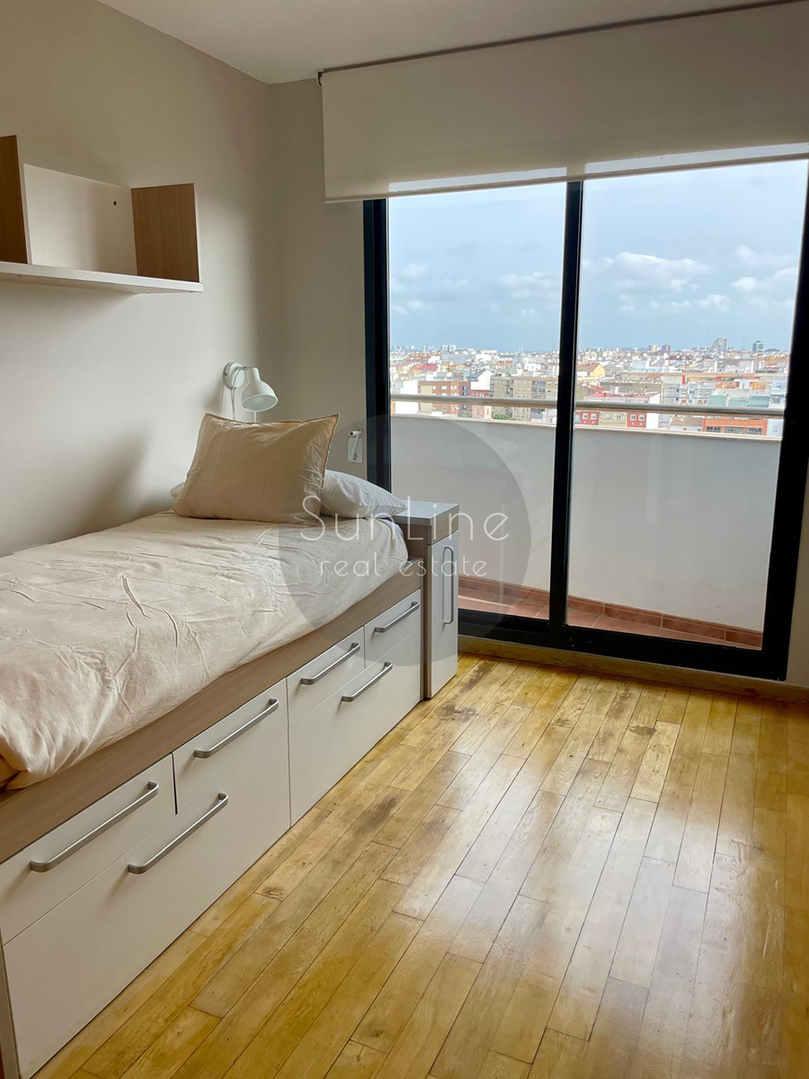Apartment for rent with panoramic views of Turia Park and two terraces, parking included in the price