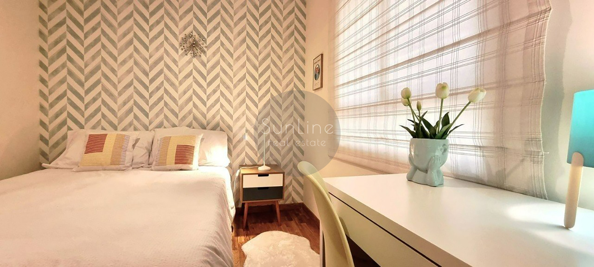 Rent of a cozy furnished apartment with two bedrooms in Playa del Real