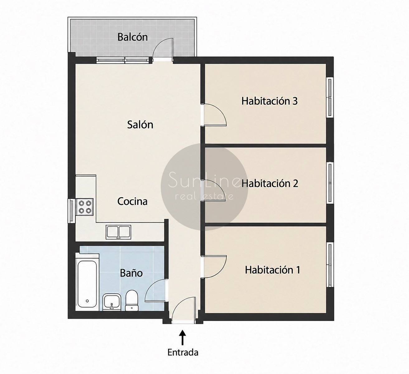 Apartment for sale after renovation. 78 m² with 3 bedrooms and a balcony in La Llum, Valencia