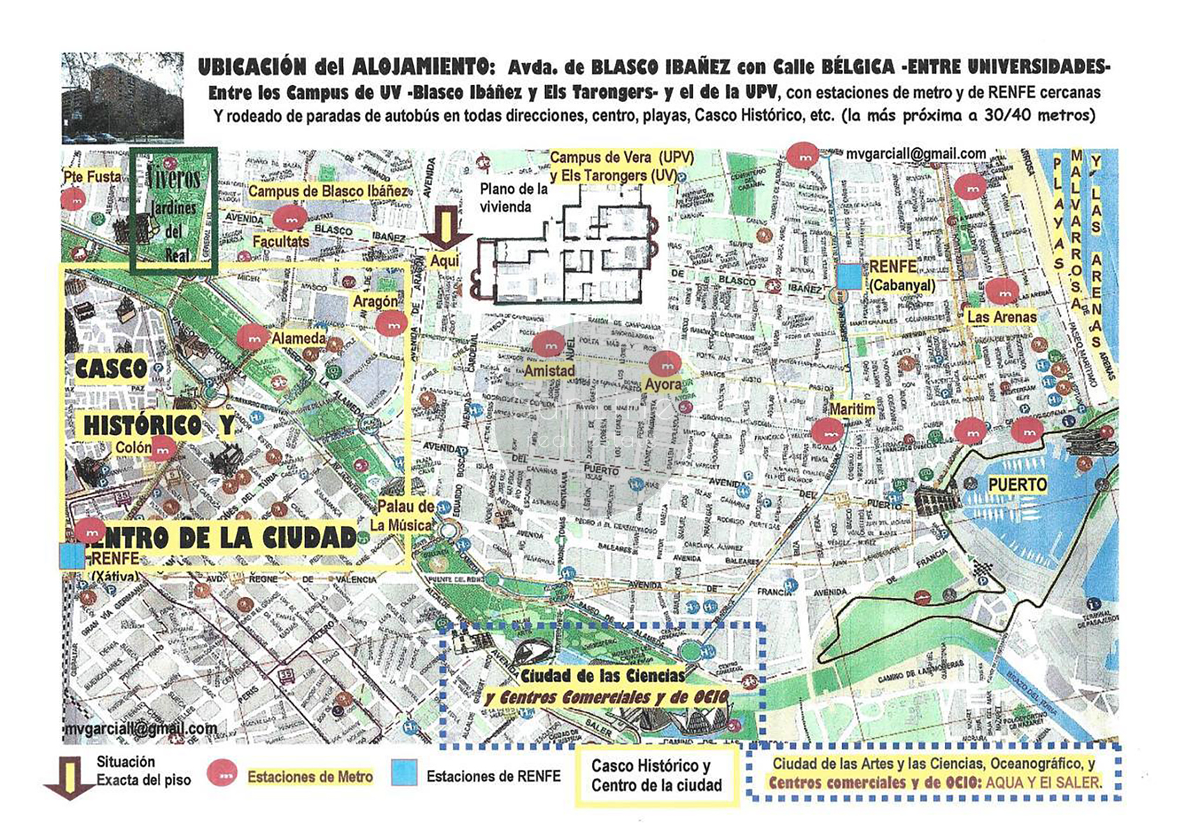 Apartment rental with four bedrooms and a terrace, two minutes from Aragon metro