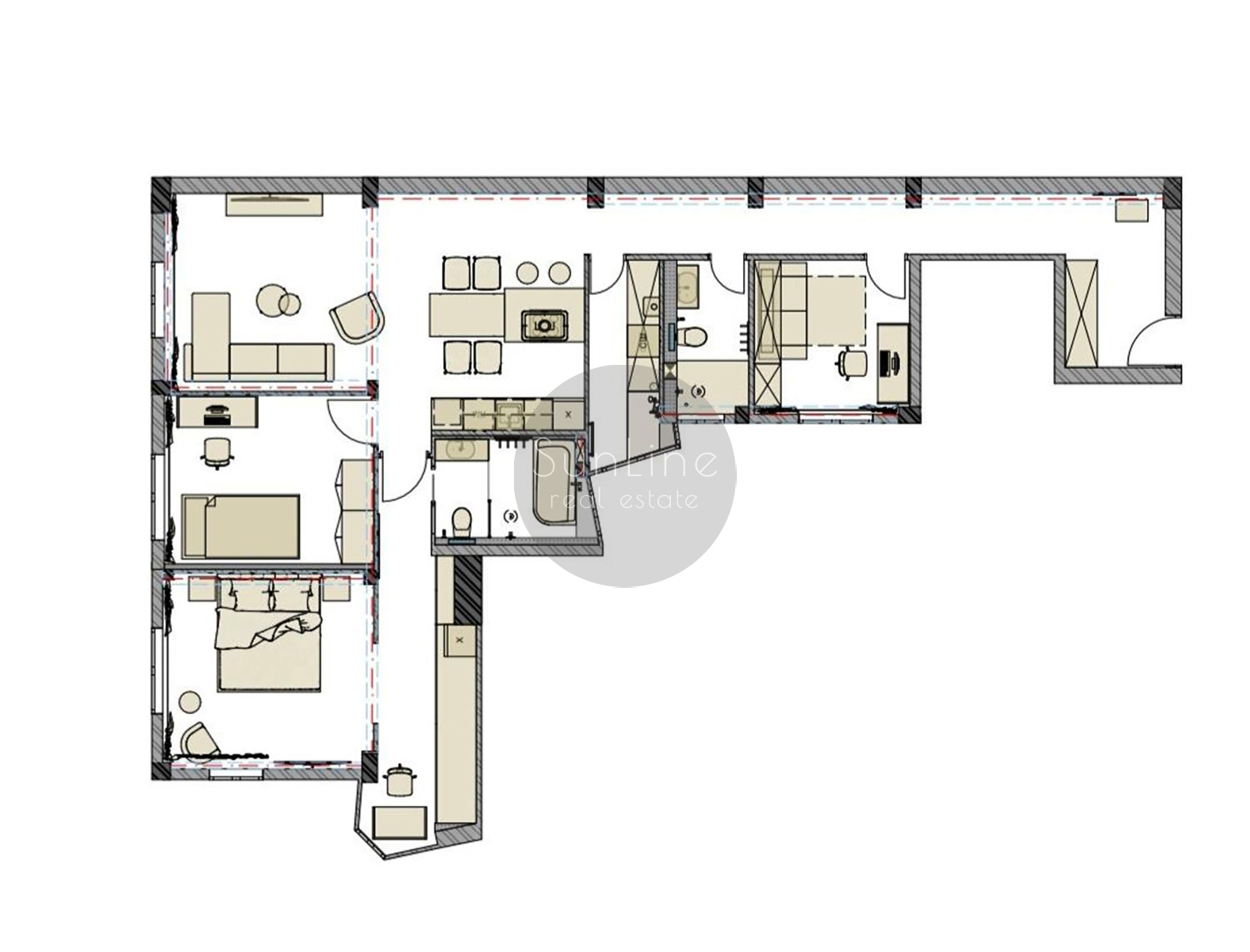 renovated apartment 142 m² with Smart Home system in the center of Valencia
