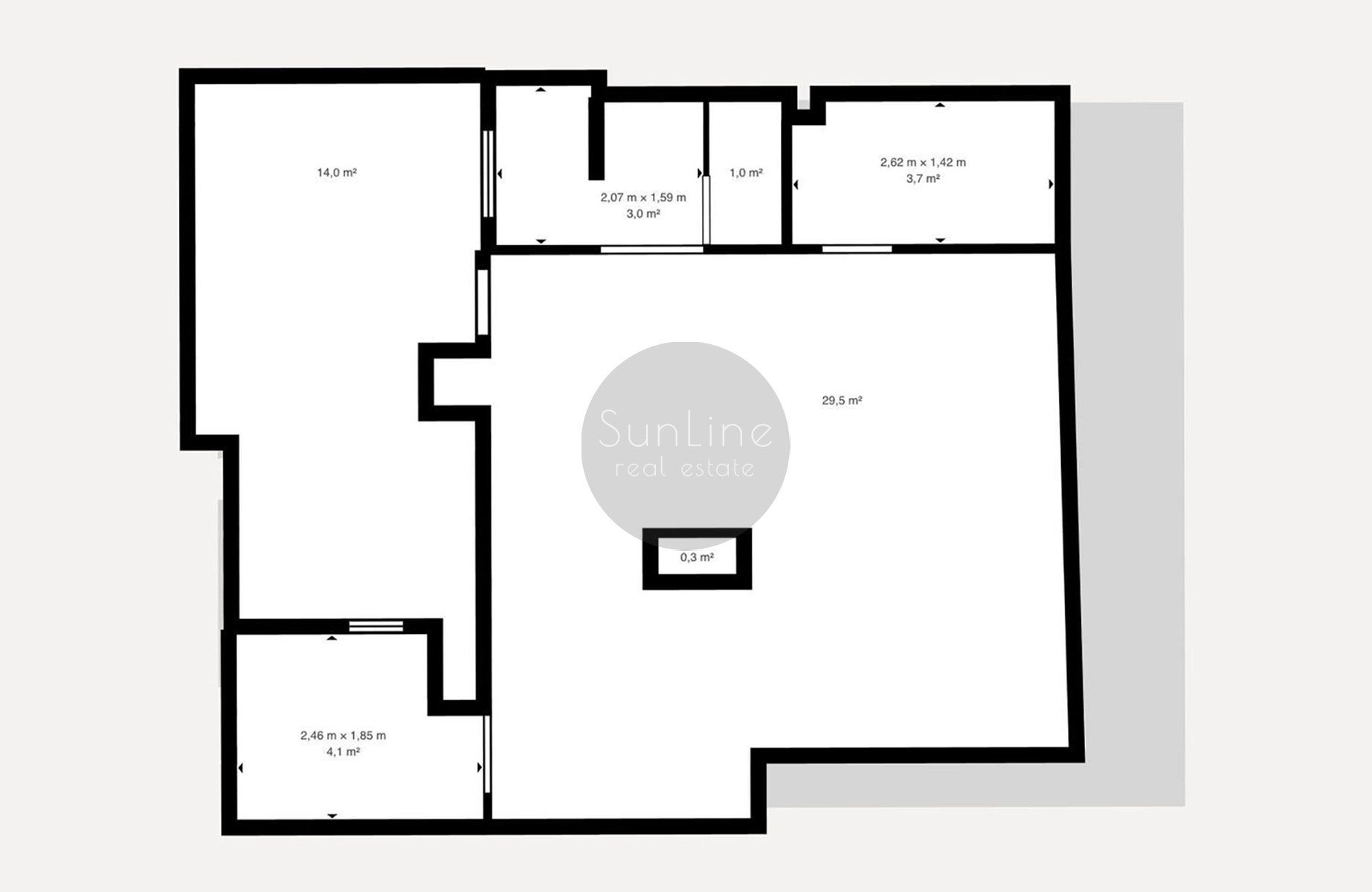 Duplex penthouse near the sea 128 m² with terrace and parking in El Cabanyal